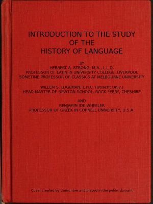 [Gutenberg 58650] • Introduction to the study of the history of language